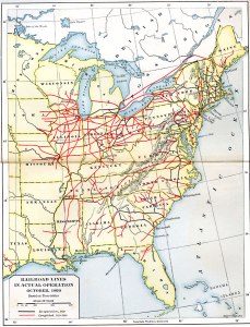 USA Civil War Era Rail Lines